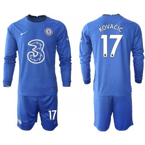 Chelsea Dres Mateo Kovacic 17 Dječji Domaći 2020/21 Dugim Rukavima Chelsea Dres Mateo Kovacic 17 Dječji Domaći 2020/21 Dugim Rukavima
